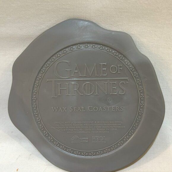 Set of 5 Game of Thrones House Sigil Wax Seal Coaster Silicone - Picture 8 of 14